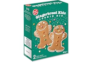Create-A-Treat | 2pk Gingerbread Kids Cookies 181g | Christmas | Gift Idea | Family Fun | Seasonal | Kids | Make Own | Easy-To-Make | No Baking | Includes Pre-Shaped Gingerbread, Icing & Decorations