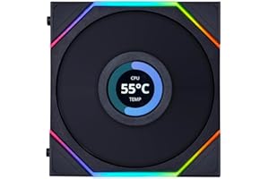 LIAN-LI Lian Li UNI Fan TL LCD Reverse Blade Series Lüfter - 120mm, Schwarz