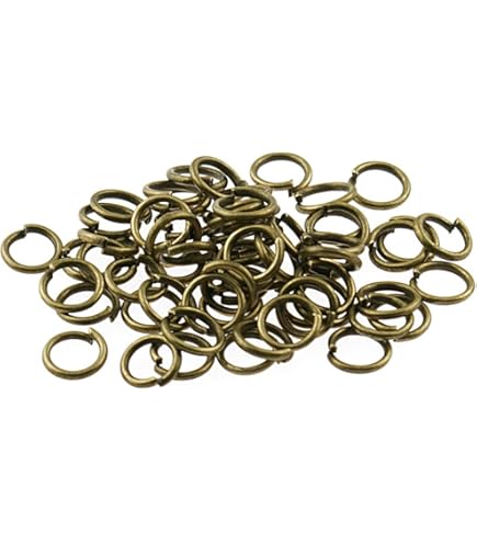 KINBOM 50 Karabinerverschlüsse + 120 Sprungringe Set In Bronze - Perfekt Für DIY Schmuck