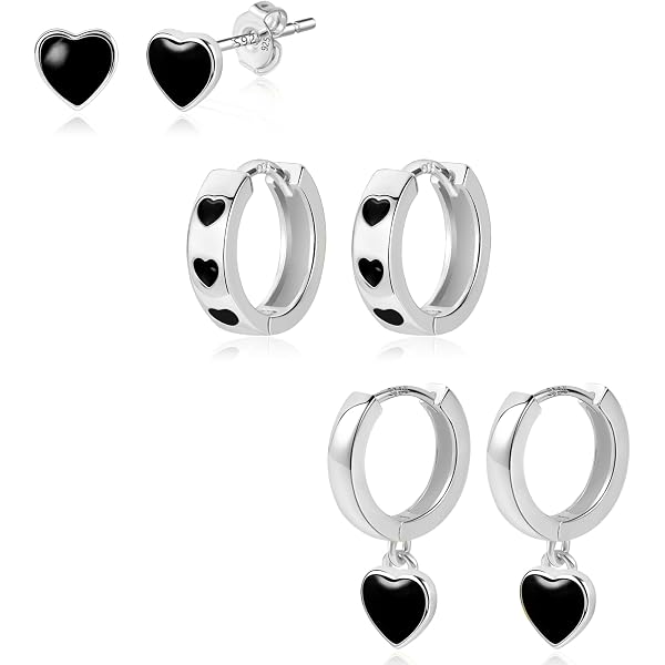 Set Di Orecchini A Margherita In Argento Sterling 925 Con Zirconi: Orecchini A Cerchio Piccoli Ipoallergenici Per Donne E Ragazze