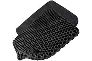 JARAGAR Gel Seat Cushion, Ergonomic Honeycomb Design Egg Seat Cushion for Back&Sciatica Pain Relief, Double Thick Long-Sitting Seat Cushion for Office Chair Desk, Car, Wheelchair, Road Trips