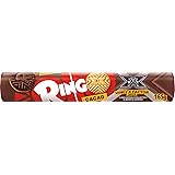 Pavesi Snack Ringo Cacao, Biscotti Farciti con Crema al Gusto Cioccolato, Snack per Merenda o Pausa Studio, Formato Tubo 165 