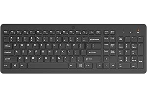 HP 220 Wireless Keyboard | Number pad | Chicklet-style keys | 12 shortcut combos | LED indicators | Long battery life up to 16 months | 2 years limited warranty | Black