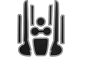 通用 Smabee Anti-Slip Rubber Pad fit for Volkswagen Polo GTI 2011-2017,Car Gate Slot Mats Non-Slip Rubber Mats Cup Holder Armrest Center Consoles Interior Accessories 9pcs (WHITE)