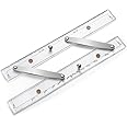 Saysurey Marine Parallel Ruler with Clear Scales 12 Inches Parallel Ruler with Brushed Aluminum Arms Nautical Charts Navigation Tools for Boat Ship Navigation Drawing
