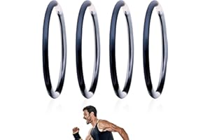 LYREH 4 szt Pasek Podtrzymujący Ścięgno Rzepki, Silikon Stabilizator Orteza na Rzepkę i Kolano Dla Kobiet Mężczyzn Bieganie Koszykówka Turystyka piesza Siłownia Sport (Czarny Biały Mieszanka)