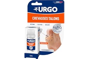 Urgo Filmogel Sprickor Avsmalnande klackar Reparera sprickor 7,5 ml | Förhindrar att sprickan öppnas igen, vattentät skyddsfilm, riktad applicering