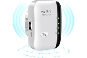 CKABELLY WiFi Extender Booster,Wireless Signal Booster Up to 3000sq.ft and 30 Devices,WiFi Range Extender with Integrated Antennas Ethernet Port,Support AP/Repeater Mode and WPS Function,Garden WiFi Extender