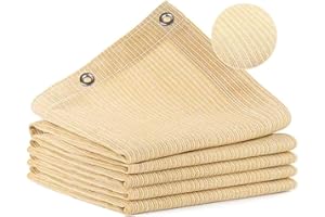 Vocray 90% Sun Shade Cloth for Garden, 1.8X3M Breathable Sunshade Mesh Fabric with Grommets, UV Protection Shade Netting, Pergola Shade Roof Cover Privacy Screen for Patio Deck Porch Carport Pool