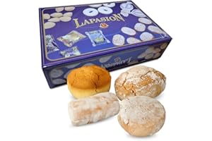 LAPASION – Surtidos de mantecados, Polvorones y Alfajor | Surtido Navideños | Dulces Artesanales Españoles | Cesta regalo | 5 kg
