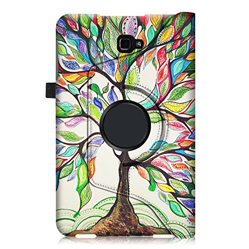 Fintie Samsung Galaxy Tab A 10.1 Hülle – 360° Drehbarer Stand Smart Cover Case Schutzhülle Tasche Etui mit Ständerfunktion Auto Schlaf / Wach Funktion für Samsung Galaxy Tab A 10,1 Zoll T580N / T585N Tablet (2016 Version), Liebesbaum - 9