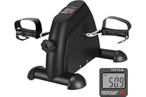 MOMODA Mini vélo d'exercice à pédale pour jambes et bras - Vélo d'exercice portable à faible résistance et faible intensité