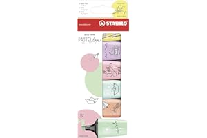 ‎STABILO Textmarker - STABILO BOSS MINI Pastellove - 6er Pack - mit 6 verschiedenen Farben