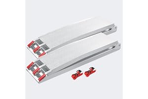 2x Rampe de chargement Moto ATV Pliable Aluminium Rail d’accès 215cm 680kg Rampe d’accès Handicap