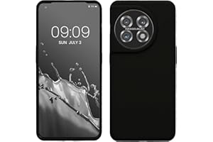 kwmobile Carcasa Compatible con OnePlus 11 Funda - Case TPU y Silicona antigolpes - Apto Carga inalámbrica - Negro