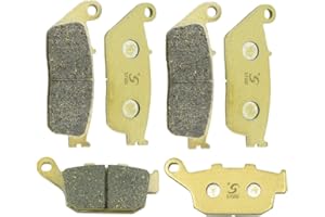 S SYUU Motocicleta Fibra de cobre delantero y trasero Pastillas de freno Compatible con Street Triple 675 2007-2012 Tiger 800 XC XCa XCx XR XRt XRx 2015 2016 2017 2018 FA226F FA140R