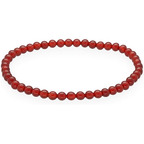 Lebensquelle Plus Mookait Mini Bracciale Elastico Con Sfere 4 Mm - Pietra Naturale