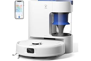 ECOVACS DEEBOT N30 Plus White 2 in 1 Robot Vacuum & Mop, New Launch, Bagless Eco-Friendly Multi-Cyclone Auto Empty Station, 10000 Pa Suction, 5200mAh Battery, Covers 3500+sq ft, Zero Tangle 2.0