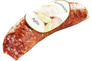‎BAVAREGOLA Italienische Salami - Südtiroler Knoblauch Salami 220g - Viktor Kofler Salami Spezialität aus Lana/Südtirol
