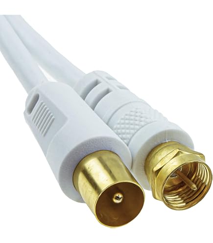 Connecteurs Coaxiaux RG59 Cabelcon Type F - Lot De 10, à Sertir, Pour Antenne, TV Câble, Satellite, Virgin Media, TiVo - 10