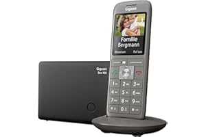 Gigaset CL660 - Schnurloses DECT-Telefon ohne Anrufbeantworter mit großem TFT-Farbdisplay - moderne Benutzeroberfläche, schlankes Design Telefon, anthrazit-metallic [Deutsche Version]