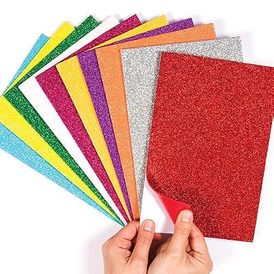 Baker Ross feuilles de mousse pailletées auto-adhésives (paquet de 10)