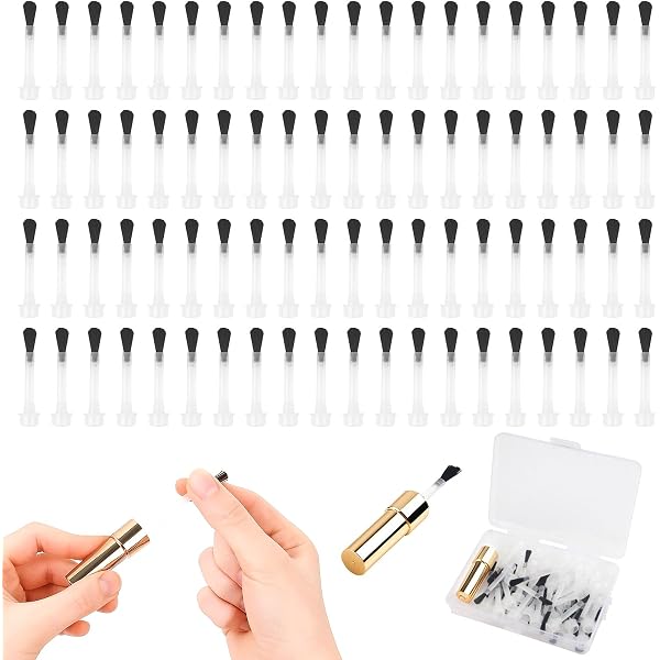 TRKETK 50 Stück Nagellack-Pinsel Set - 11mm Ersatzbürsten Für Dip Powder & DIY Maniküre