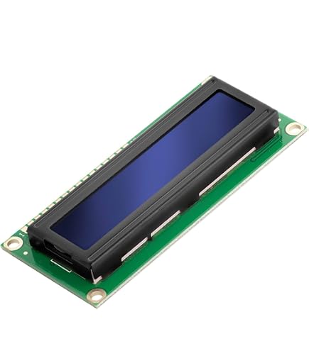 Jopto 1602 LCD Display Module - 16x2 Karakters - I2C Interface - Blauw Backlight - Voor Arduino, Raspberry Pi, STM32 - Incl. Potentiometer - 2 Stuks