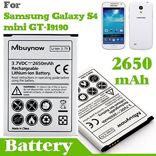 Mbuynow 2650mAh Li-ion Bater a de Reemplazo Recargable para Samsung Galaxy S4 mini GT-i9190 i9195 reviews Mbuynow 2650mAh Li-ion Bater a de Reemplazo Recargable para Samsung Galaxy S4 mini GT-i9190 i9195