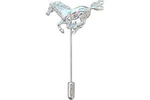 WILLIAM STURT FINE PEWTER Alfiler de Solapa Caballo Galopante, Hecho a Mano en Peltre por William Sturt