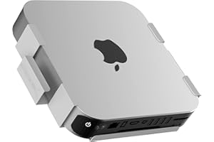 SABRENT Supporto per Mac Mini, Supporto VESA MAC Mini M1, Supporto da tavolo e da parete, Telaio di fissaggio MAC Mini, in alluminio, BIANCO (BK-MACM)