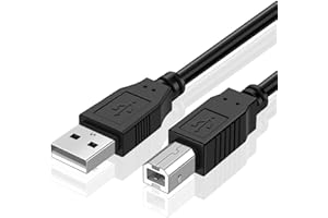 TNP PRODUCTS TNP USB A to USB B Audio MIDI Cable Male to Male - MIDI to USB Cable 2.0 Type for Computer, Laptop, MIDI Piano Keyboard, Projector, Printers, and Equipment with USB MIDI Cable Interface (1.5 Meters)