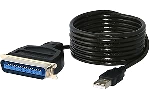 SABRENT Printer Cable USB to Parallel Adapter (1.8m), Parallel IEEE Printer Cable Adapter, Compatible with multiple operating systems (CB-CN36)