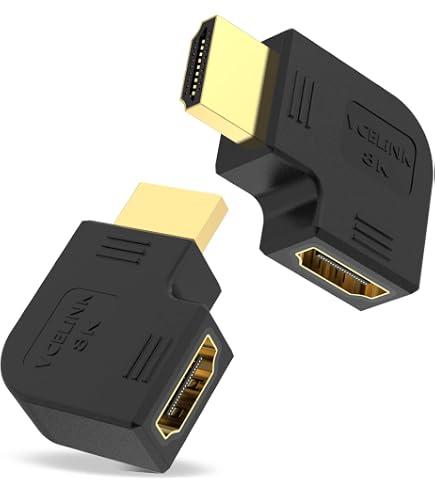 65745 Goobay Adaptateur HDMI Coudé 90° Horizontal 8K@60 Hz - Adaptateur