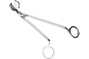 EVERMARKET Candle Wick Trimmer, Polished Stainless Steel Wick Clipper Cutter - Reaches Deep Into Candles to Cut Spent Wicks, Allow Cleaner Burn and Prevent Soot Buildup