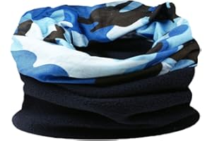 ROCKJOCK Multifunctional snood scarf mask for men. Scarf, hat, neck warmer, hood, balaclava with fleece section