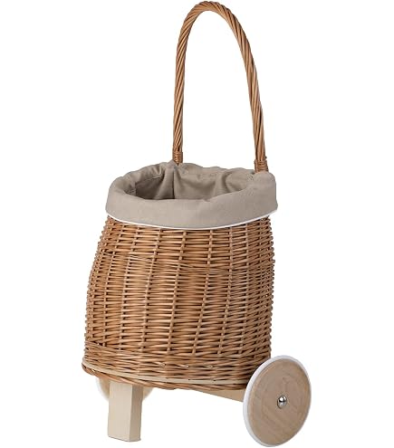 Handgeflochtene Puppenwiege Aus Weide – Naturprodukt Mit Matratze & Decke | Dekorativ & Sicher Für Kinderzimmer