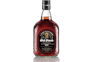 Old Monk Rum 7 Jahre – Rum mild im Geschmack – 0,7 Liter Rum – Ausgezeichneter Premium Dark Rum 42,8% Vol. - King of Rums seit 1855 – Reichhaltige Textur – unvergleichliches Aroma