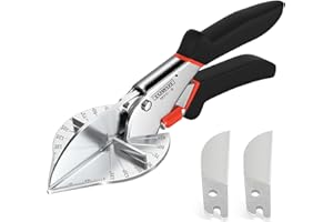 TOWOT Miter Shears, Angle Mitre Shear Cutter, Multifunctional Trunking Shears for Angular Cutting with Replacement blad