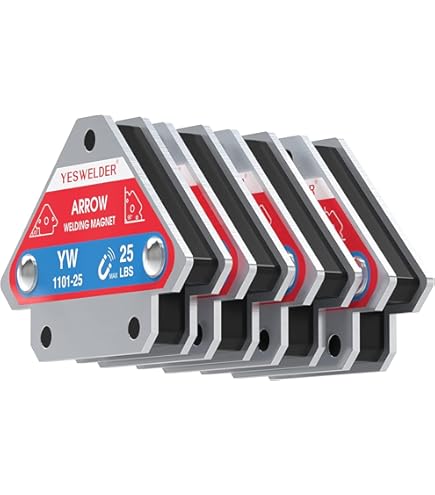 Set 6 Supporti Magnetici Per Saldatura | Angoli 45° 90° 135° | Forza 25kg | Per Fai-da-te E Professionisti