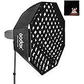 GODOX Softbox 120cm Softbox Griglia a nido d'ape con Bowens per Portrait Studio Blitz Speedlite Softbox (SB-FW120CM)