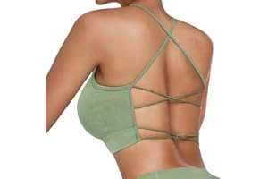 Vertvie Damski biustonosz sportowy z dużym biustem, zapięcie z przodu, mocne trzymanie, regulowany biustonosz z zapięciem na rzepy, ramiączka z tyłu, wyściełany top do fitnessu, jogi, biegania, M-4XL