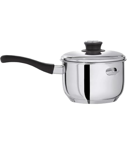 Pentolino Per Latte Lacor Eco-Chef 16×16 Cm – Acciaio Inox 18/10, Adatto A Induzione E Forno