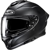 HJC, Full Face Motorcycle Helmet C71 UNI Semi Flat Black, M