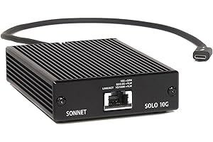 ‎SONNET Sonnet Solo 10G Thunderbolt 3 Adapter – 10GbE Ethernet für professionelle Anwender – High-Speed Netzwerk für Mac & Windows, Ideal für Medien, IT & Kreativprofis