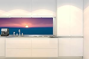 Dimex Küchenrückwand Folie Selbstklebend Sonnenaufgang 180 x 60 cm | Klebefolie - Dekofolie - Spritzschutz für Küche | Made in EU