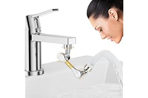 DN DENNOV 1440 ° Estensione del rubinetto,2 modalità di uscita dell'acqua 1440 ° Rubinetto rotante Fan Faucet Fixture Multifunzionale Kitchen Extension, adatto per cucine e rubinetti del bagno
