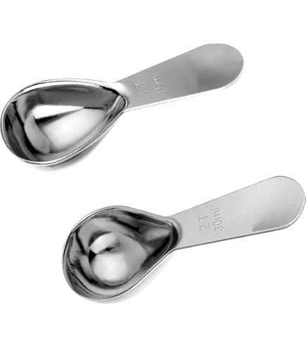 Produktbild von TentHome 6 Messlöffel Edelstahl Set Messloeffel Löffel Mit 6-Größen Zum