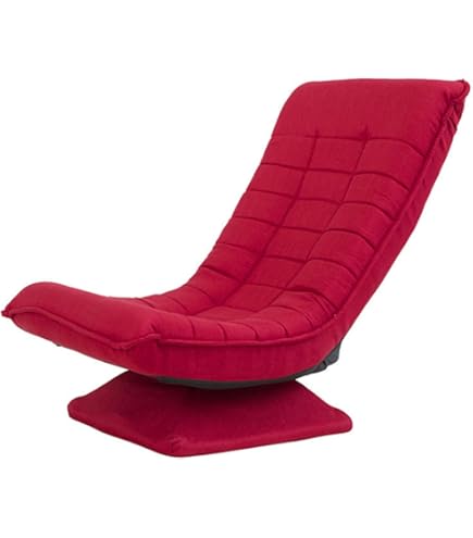 HOMCOM Poltrona In Tessuto Imbottita Girevole A 360° E Reclinabile A 3 Livelli 62x62x95cm Beige~1aevngk3rlo00