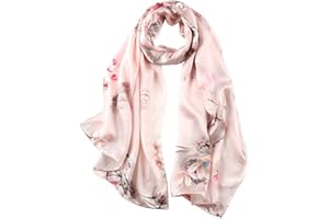 STORY OF SHANGHAI Womens 100% Natural Mulberry Silk Scarf Multi-use Scarves for Ladies